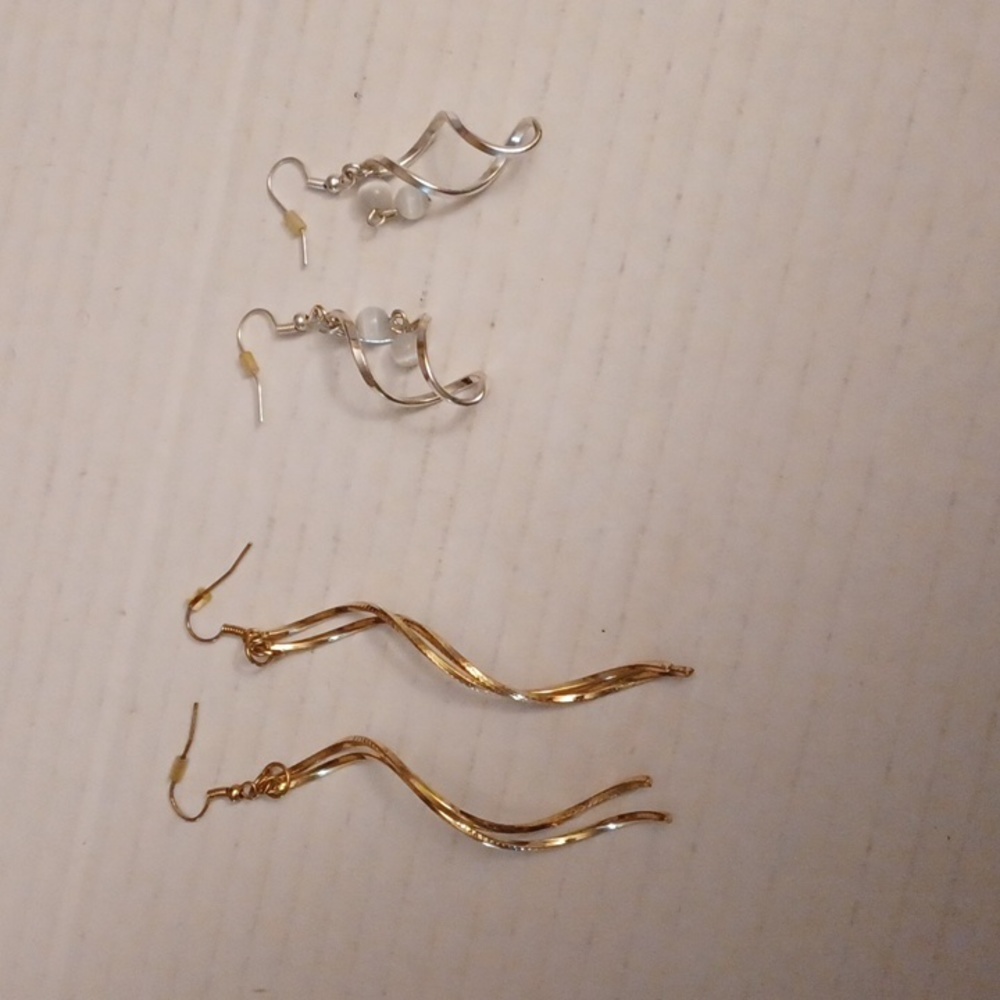 $4 Add-on Lot of 2 Pairs of Dangling Twisted Earrings